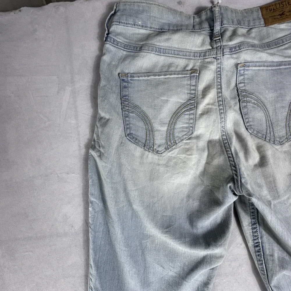Hollister Womens Super‎ Skinny Jeans Light Blue 5-Pockets High Rise Slim Fit 5S
